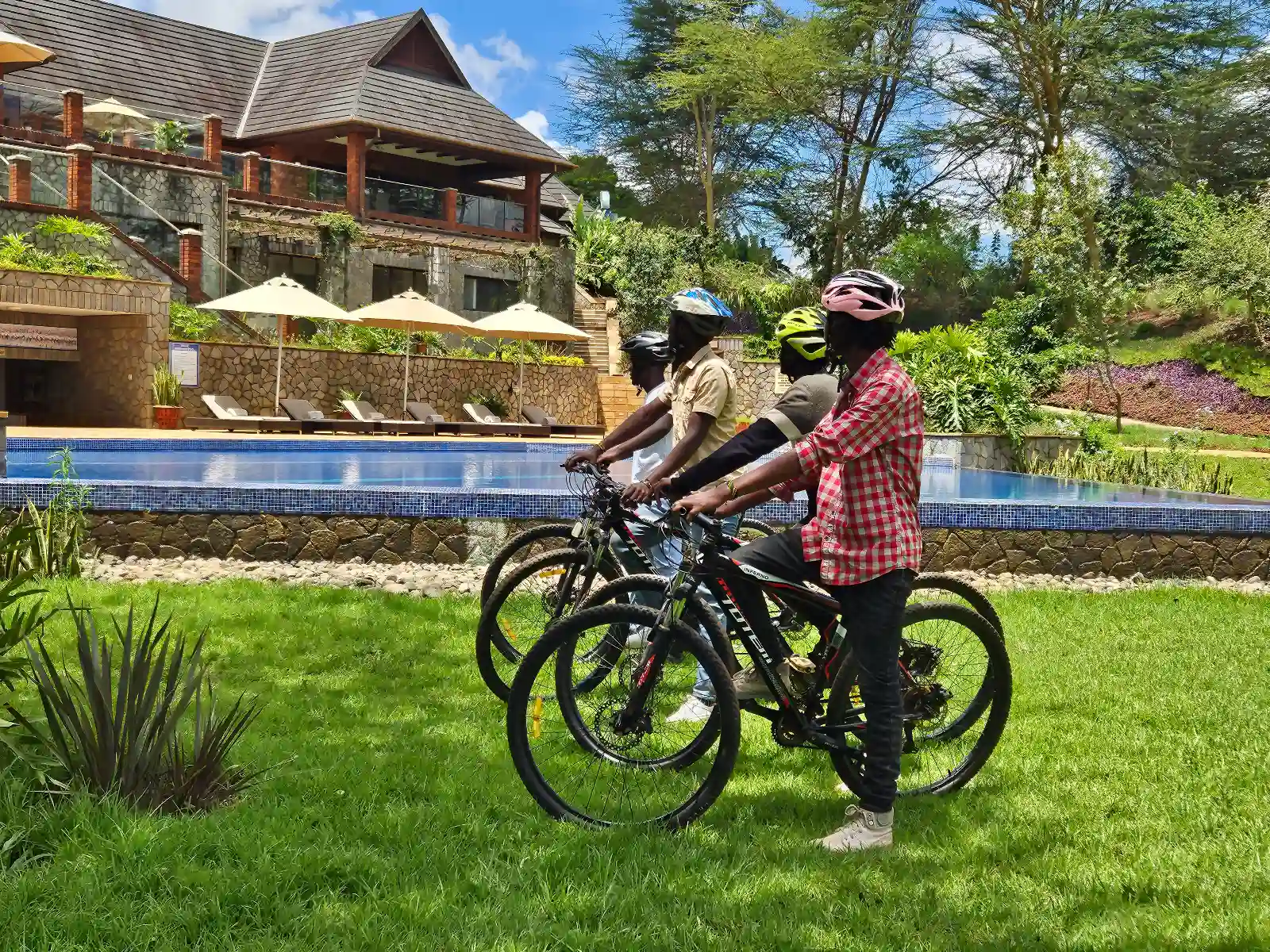 Biking at the retreat at ngorongoro Hotel in Karatu
